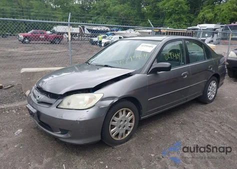 2004 Honda Civic Lx из США, поврежденный, VIN 2HGES16584H552275